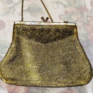 Elegant Gold Evening Clutch